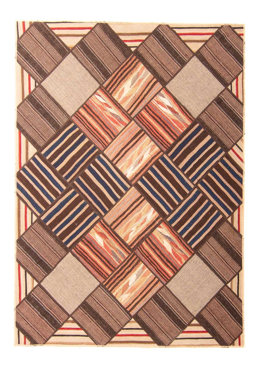 Patchwork tapijt - 200 x 150 cm - veelkleurig