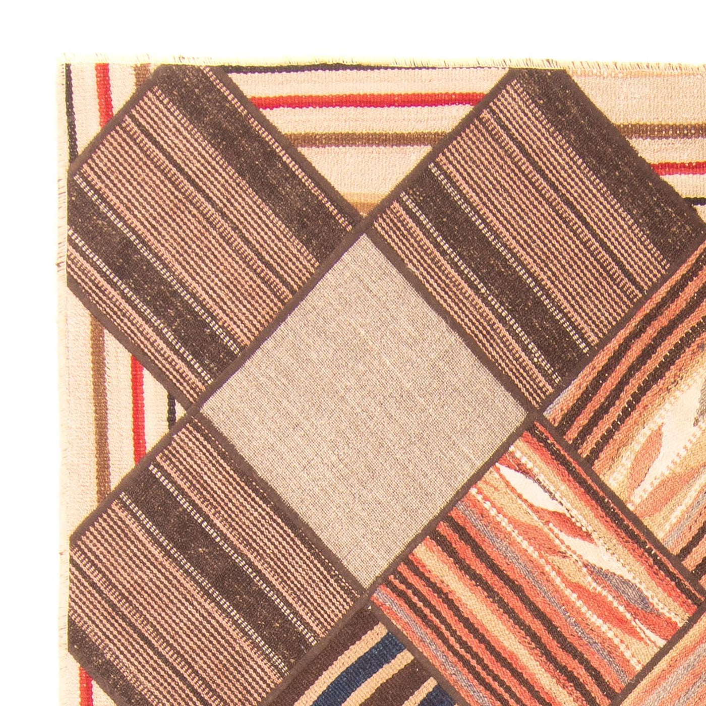 Patchwork tapijt 200x150cm - Perserteppich Wollteppich