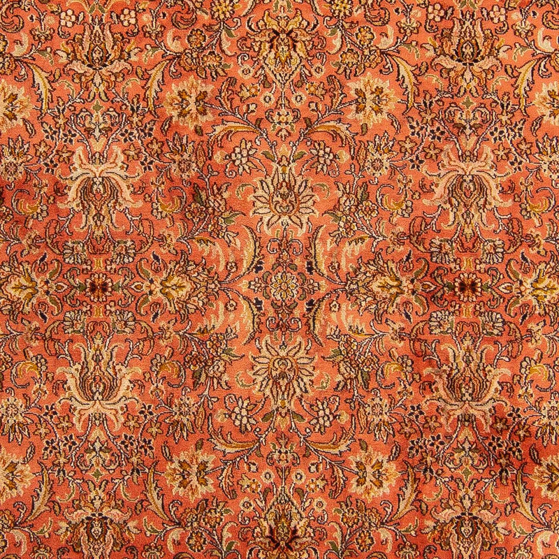 Zijden tapijt - Kashmir Silk - 276 x 187 cm - roest