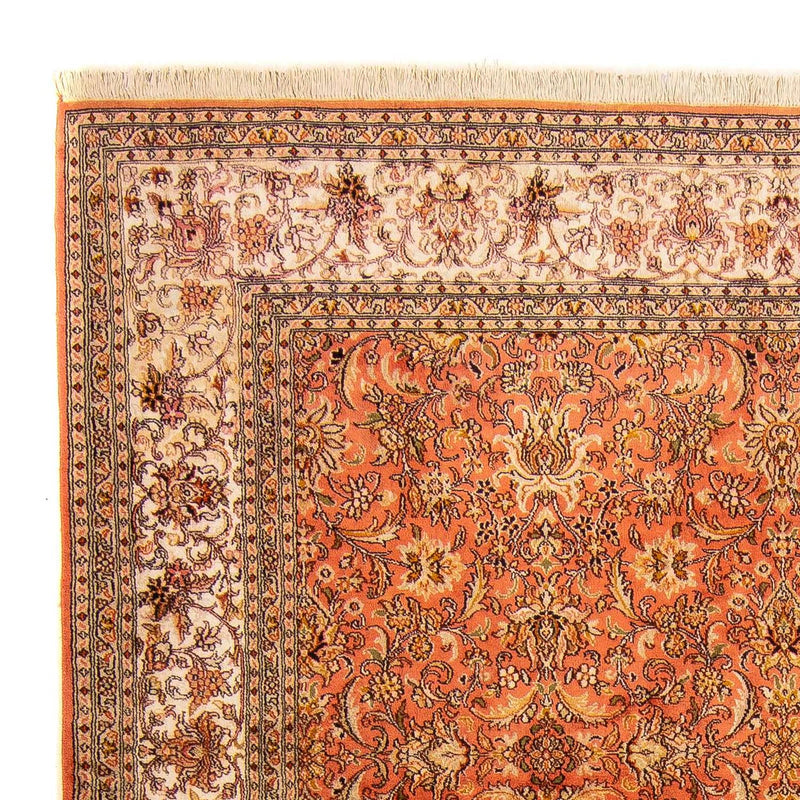 Zijden tapijt - Kashmir Silk - 276 x 187 cm - roest