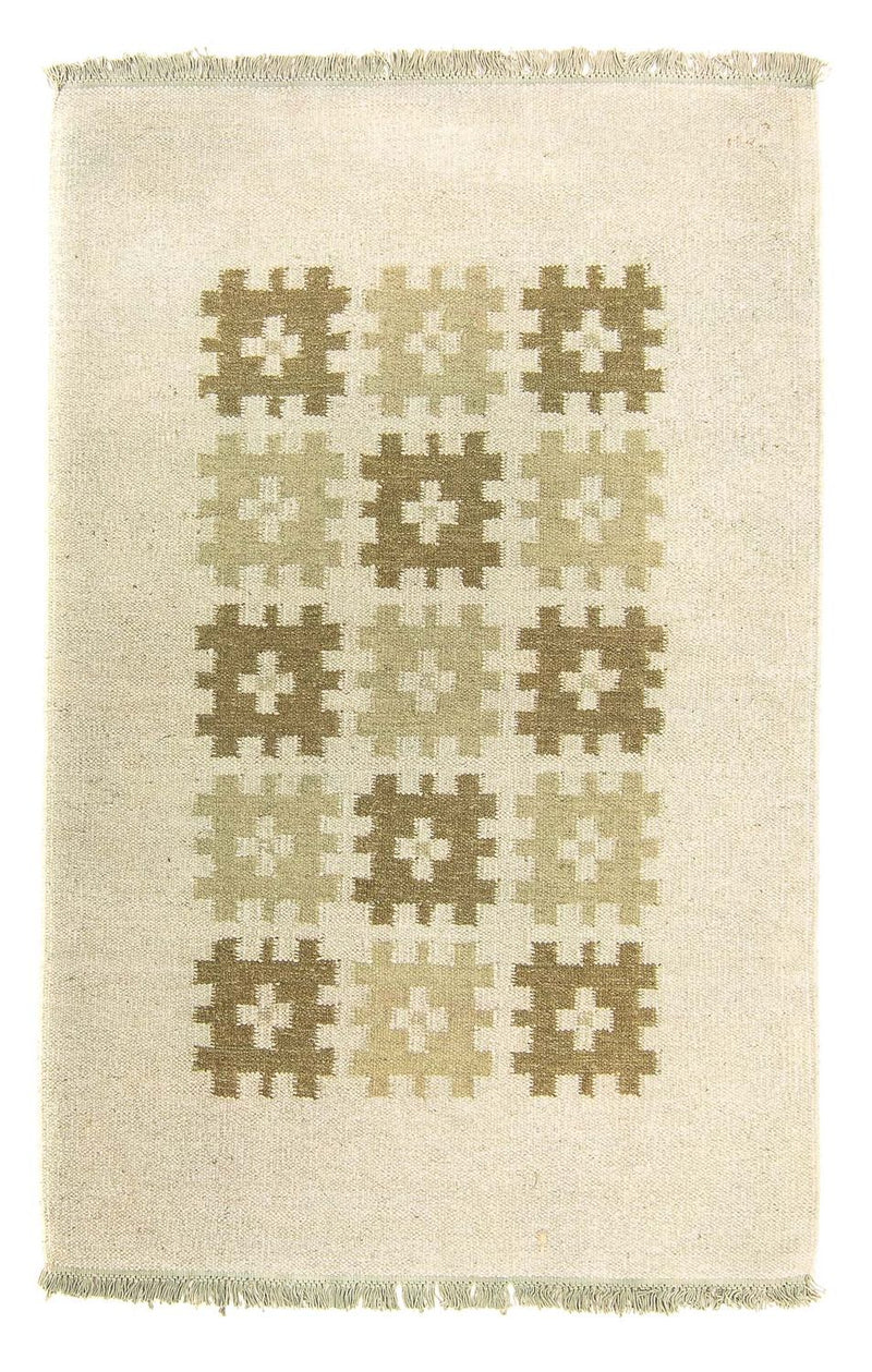 Kelim tapijt - Trendy - 176 x 116 cm - beige