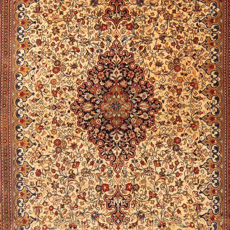 Perzisch tapijt - Ghom - 210 x 145 cm - beige