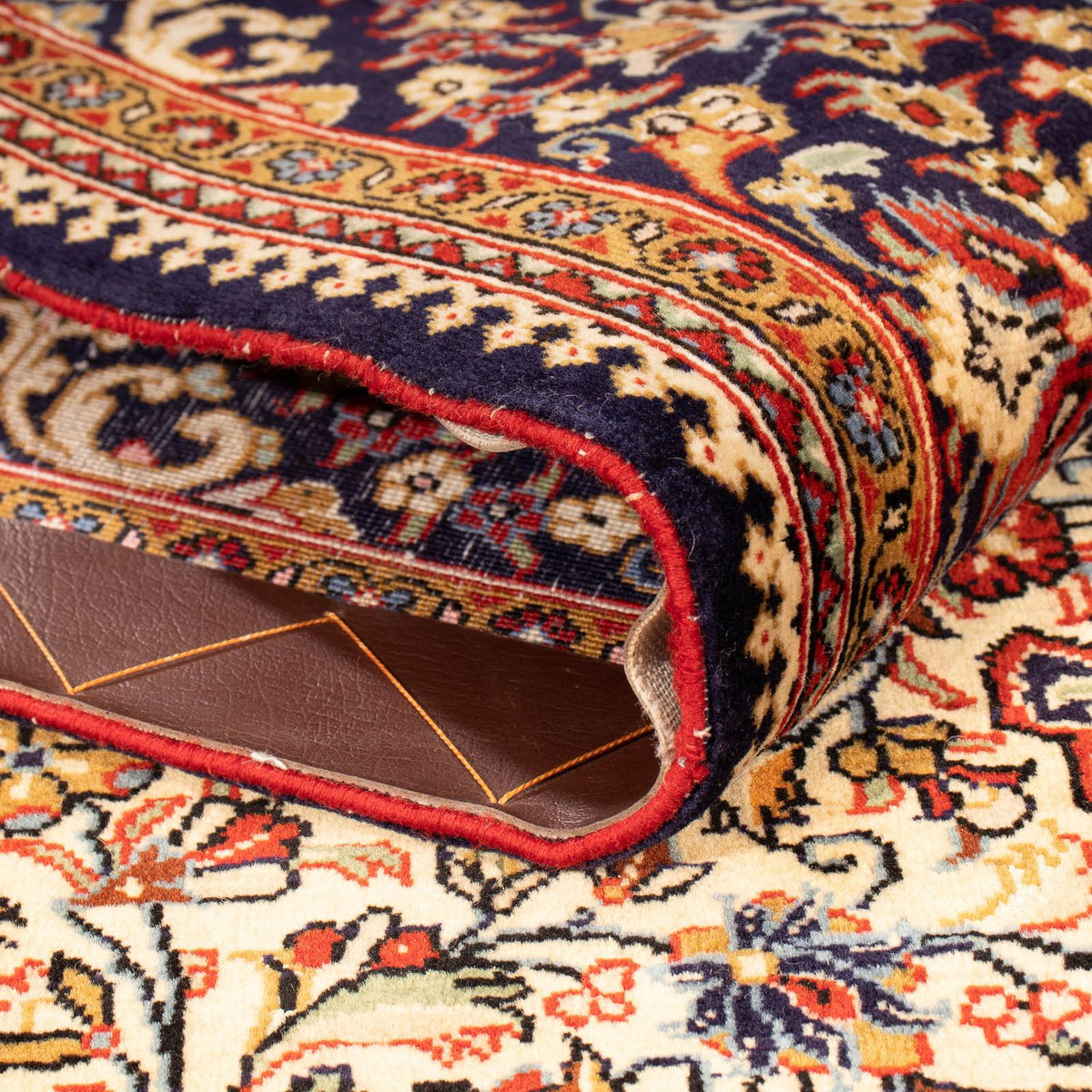 Perzisch tapijt - Ghom - 210 x 145 cm - beige