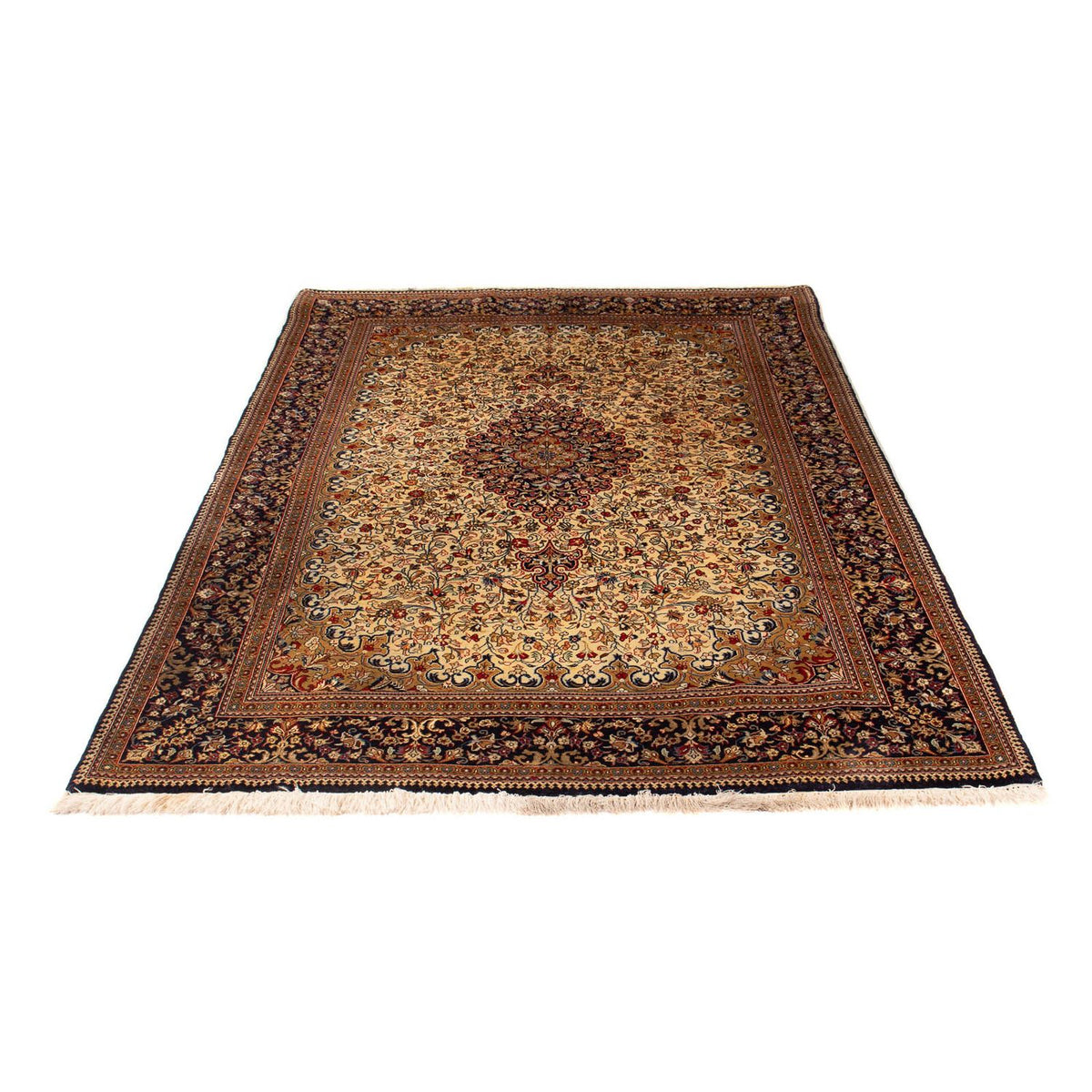 Perzisch tapijt - Ghom - 210 x 145 cm - beige
