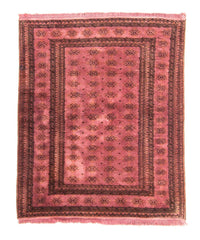 Pakistaans tapijt - 165 x 131 cm - licht rood