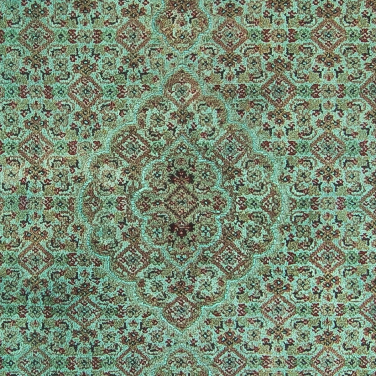 Loper Oosters tapijt - Tabriz - 305 x 84 cm - groen