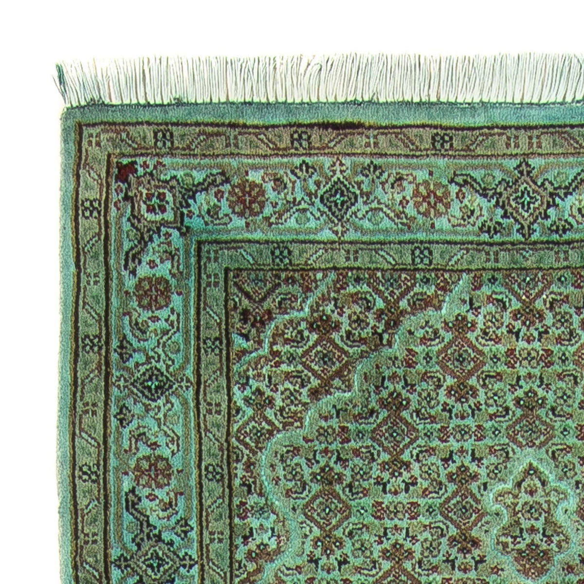 Loper Oosters tapijt - Tabriz - 305 x 84 cm - groen