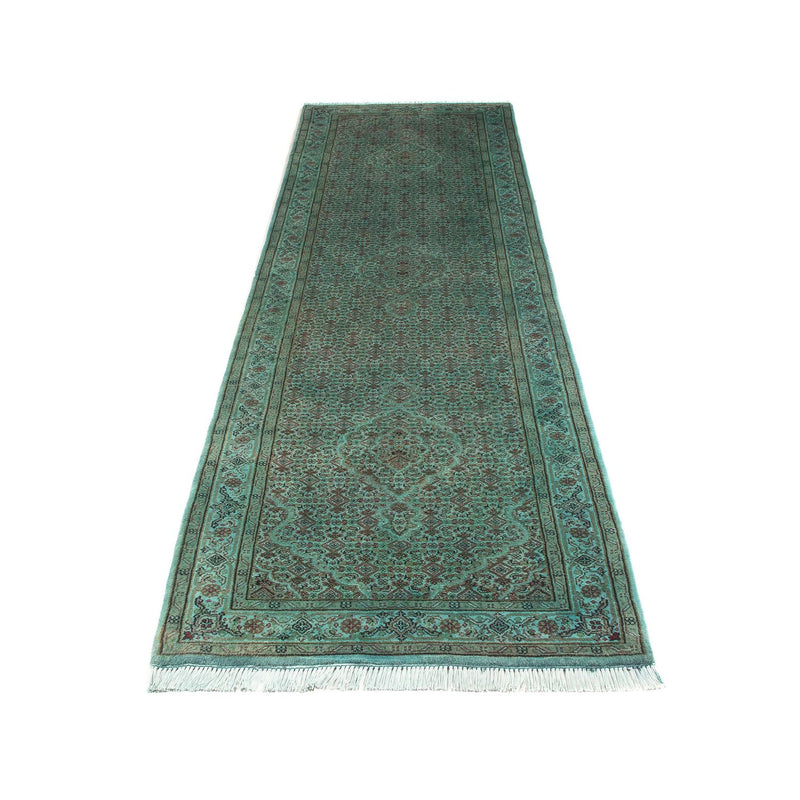 Loper Oosters tapijt - Tabriz - 305 x 84 cm - groen