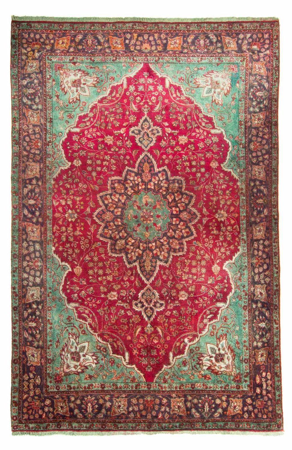 Perzisch tapijt - Tabriz - 308 x 226 cm - donkerrood