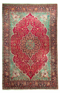 Perzisch tapijt - Tabriz - 308 x 226 cm - donkerrood
