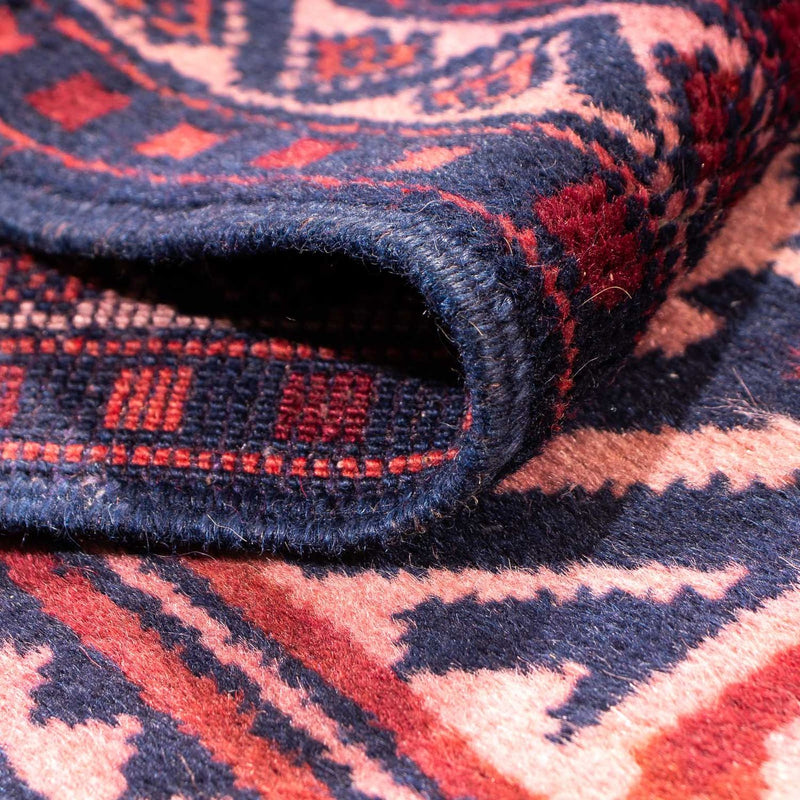 Loper Kelim tapijt - Oosters - 400 x 75 cm - licht rood