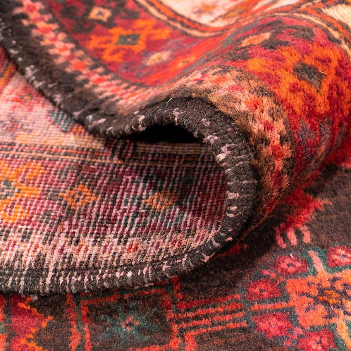 Perzisch Tapijt - Nomadisch - 297 x 154 cm - donkerrood