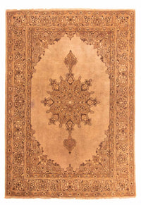 Afghaans tapijt - 213 x 150 cm - donker beige