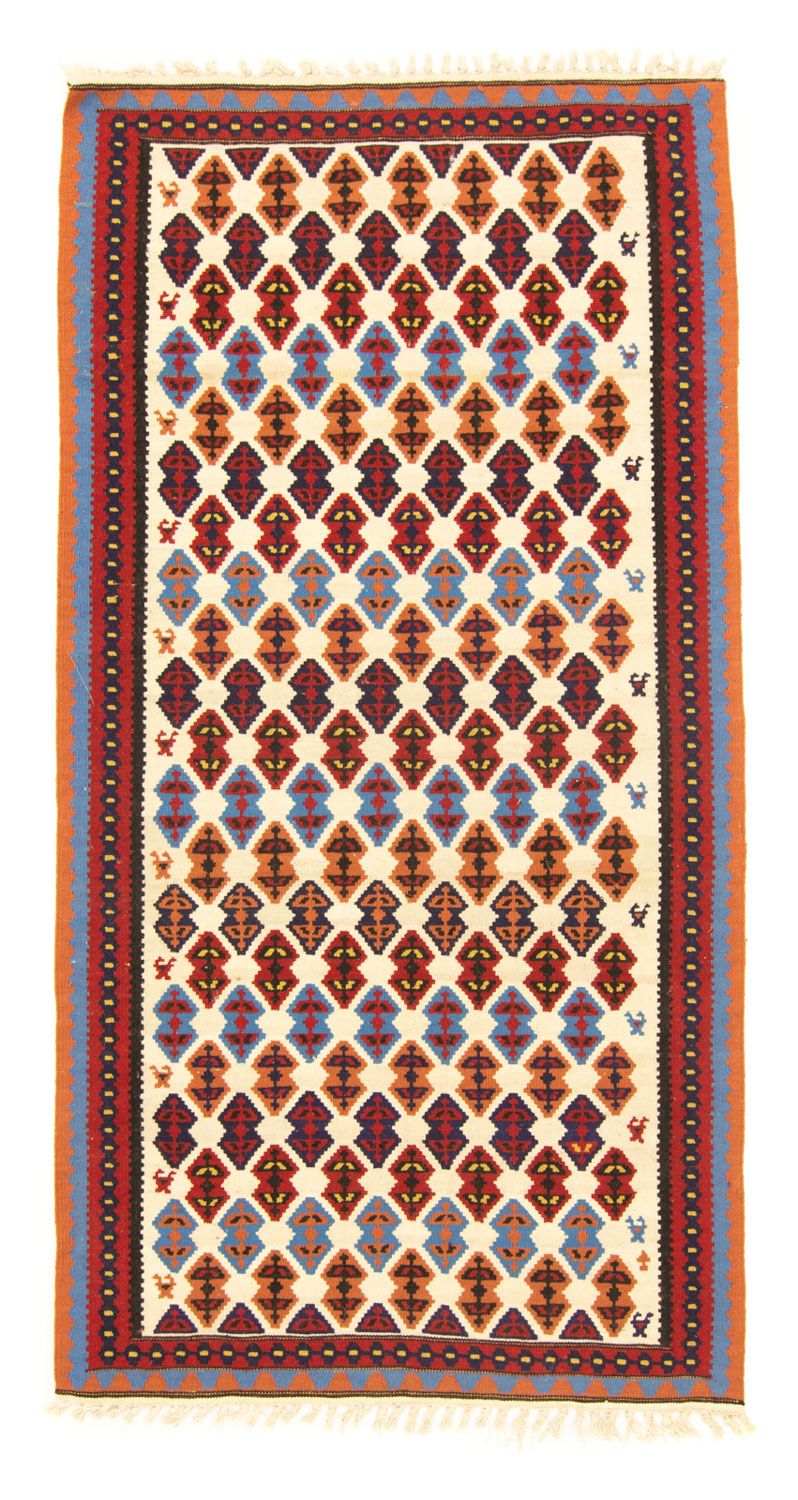 Kelim tapijt - Oud - 221 x 114 cm - beige