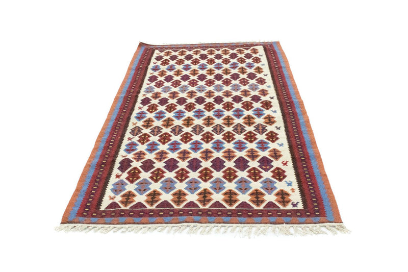 Kelim tapijt - Oud - 221 x 114 cm - beige