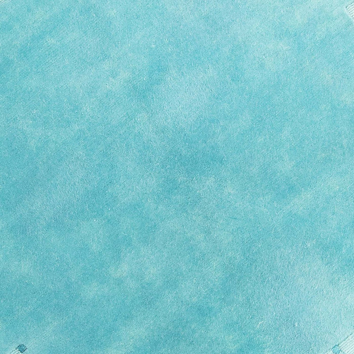 Nepal tapijt rond  - 151 x 151 cm - lichtblauw