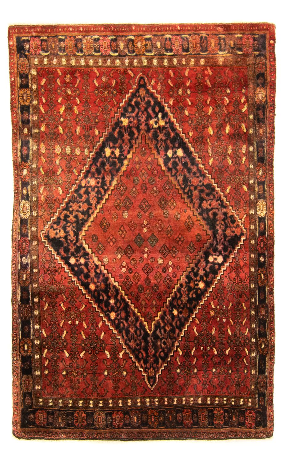 Perzisch tapijt - Bijar - 206 x 135 cm - oranje
