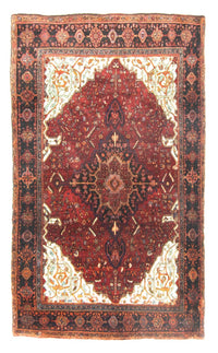 Perzisch tapijt - Bijar - 244 x 146 cm - rood