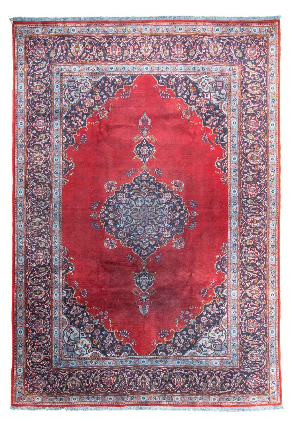 Perzisch tapijt - Keshan - 325 x 225 cm - donkerrood