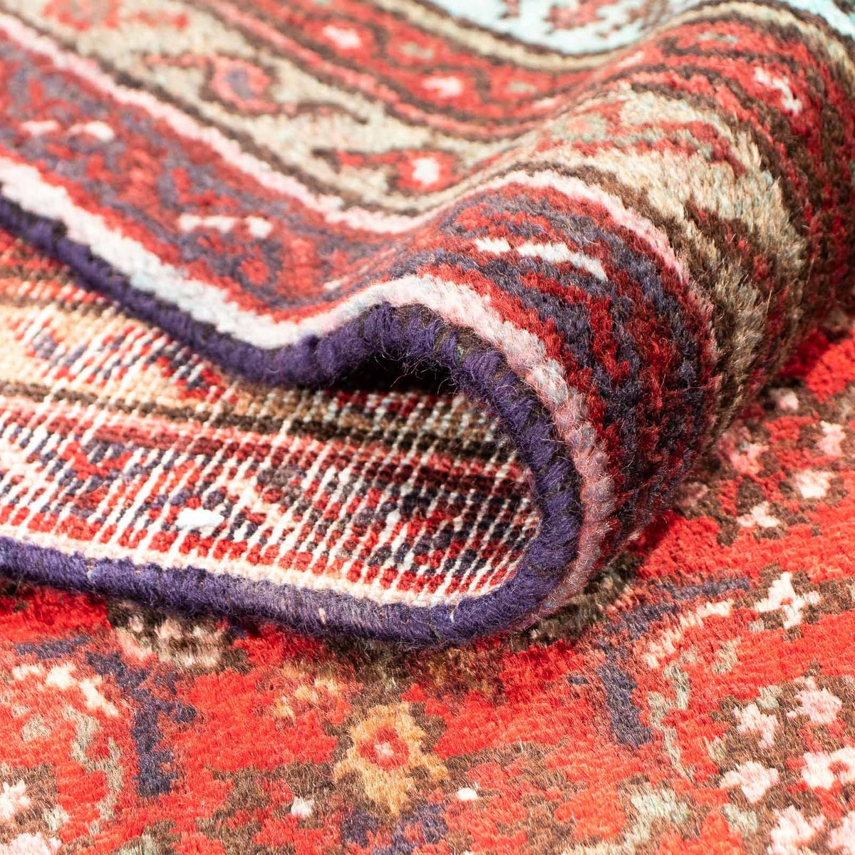 Perzisch Tapijt - Nomadisch vierkant  - 313 x 305 cm - donkerrood