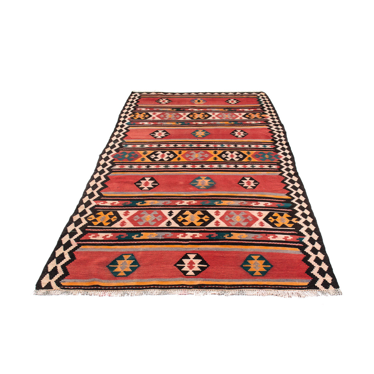 Loper Kelim tapijt - Oud - 295 x 160 cm - veelkleurig