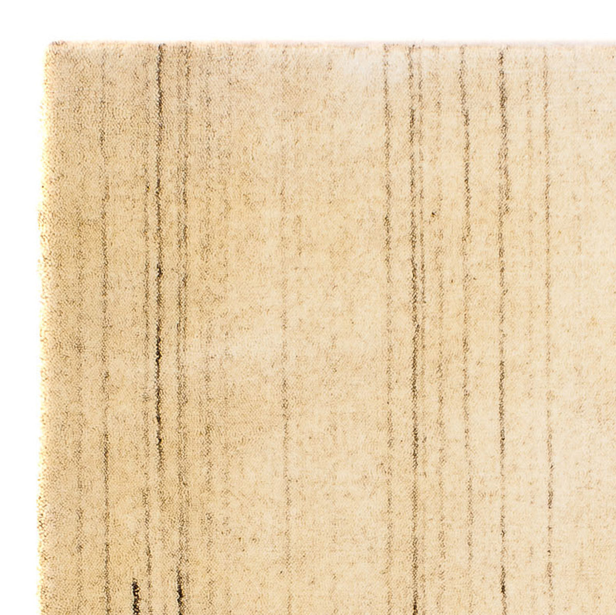 Gabbeh Tapijt - Zacht vierkant  - 74 x 69 cm - beige