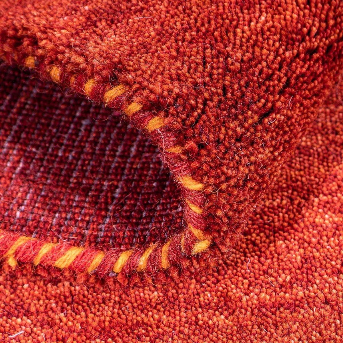 Gabbeh tapijt - Indus - 90 x 60 cm - donkerrood