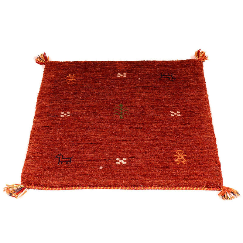 Gabbeh tapijt - Indus - 90 x 60 cm - donkerrood