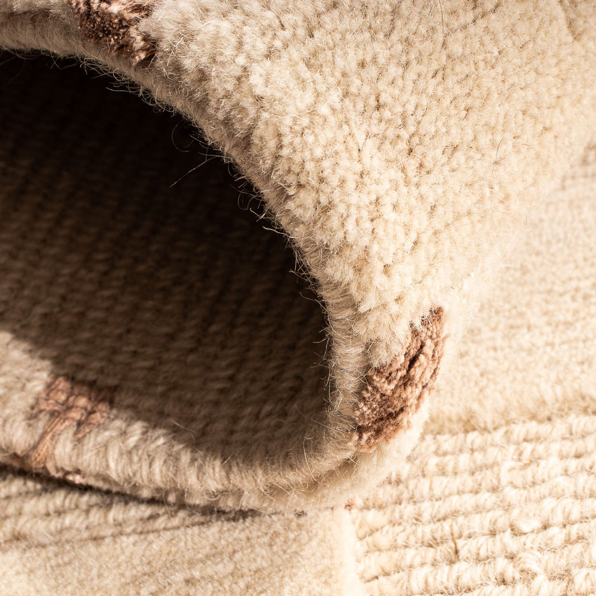 Nepal tapijt - 90 x 60 cm - beige