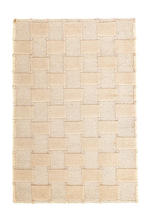 Nepal tapijt - 90 x 60 cm - beige