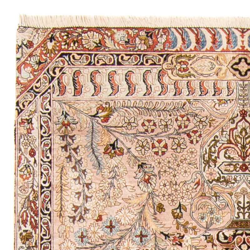 Loper Zijden tapijt - China zijde - 200 x 104 cm - zalm