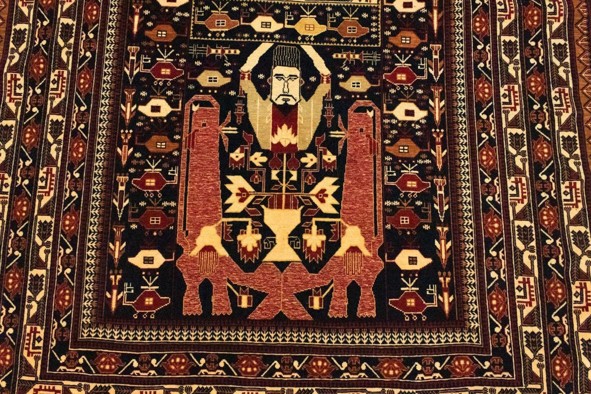 Afghaans tapijt - 196 x 122 cm - blauw