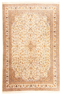 Zijden tapijt - Kashmir Silk - 270 x 186 cm - beige