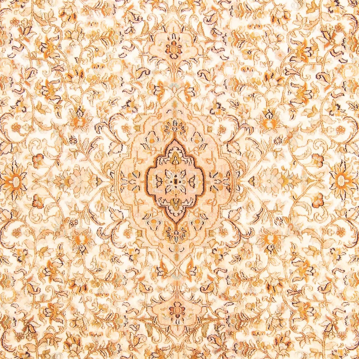 Zijden tapijt - Kashmir Silk - 270 x 186 cm - beige