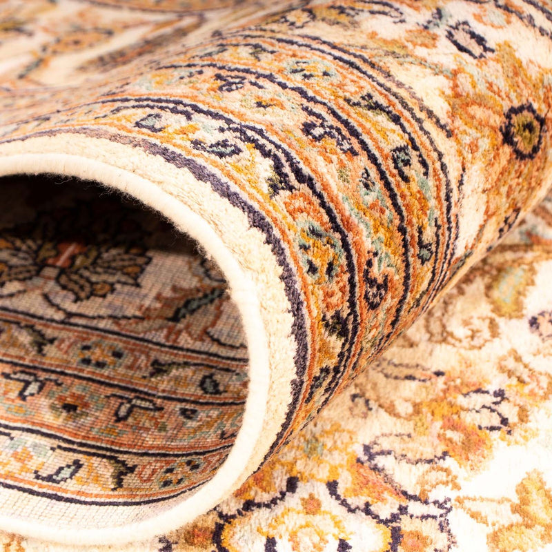 Zijden tapijt - Kashmir Silk - 270 x 186 cm - beige