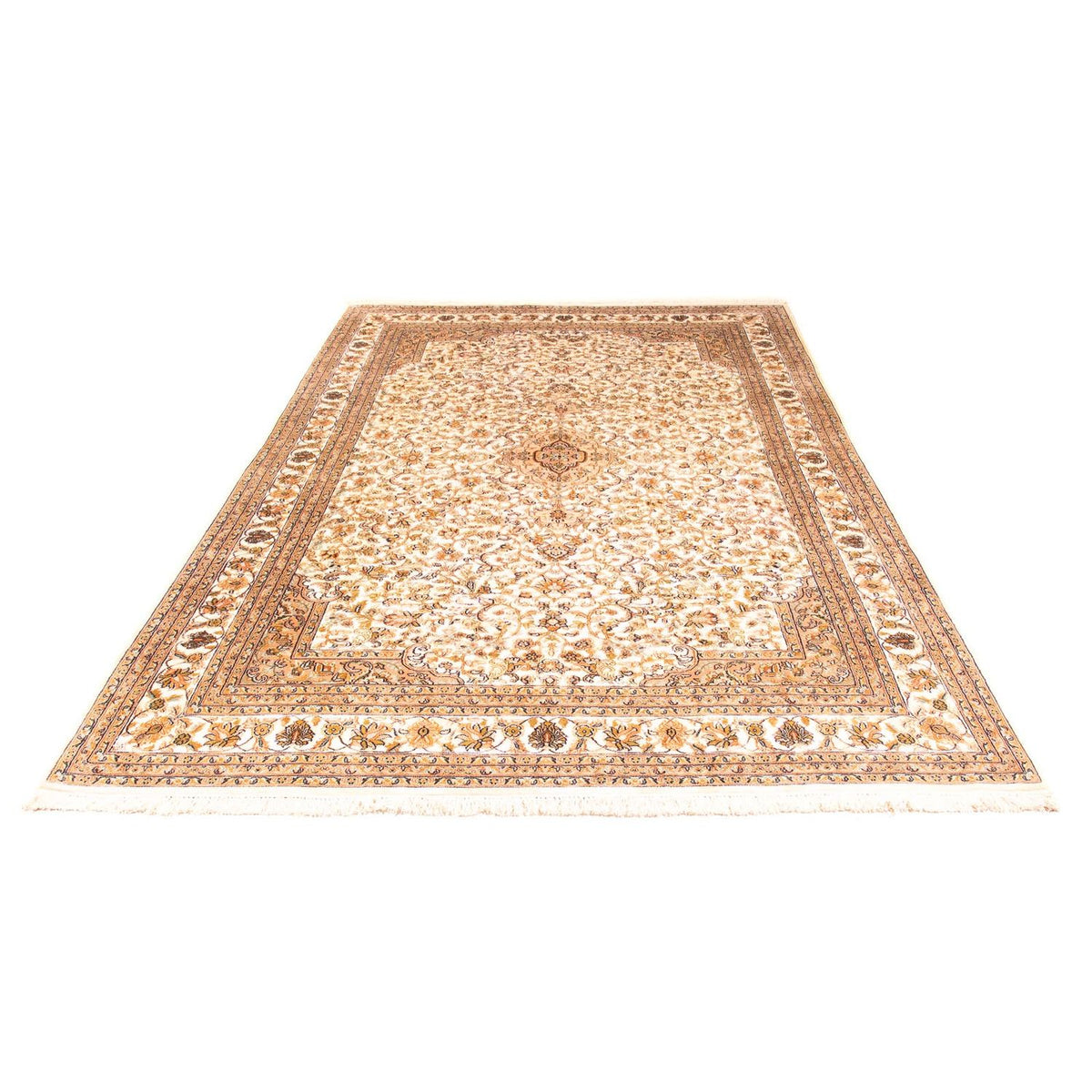 Zijden tapijt - Kashmir Silk - 270 x 186 cm - beige