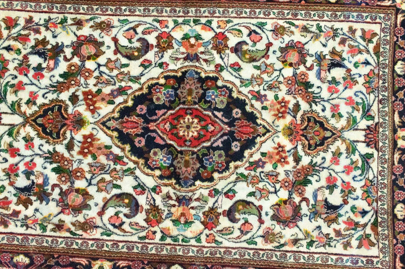 Perzisch tapijt - Ghom - 145 x 102 cm - beige