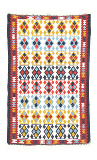 Kelim tapijt - Oud - 150 x 94 cm - beige