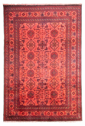 Afghaans tapijt - Hatshlu - 290 x 200 cm - rood