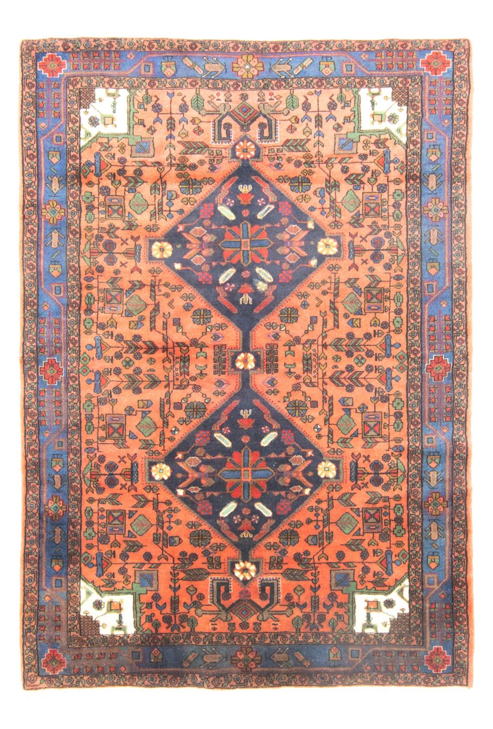 Perzisch Tapijt - Nomadisch - 222 x 154 cm - oranje