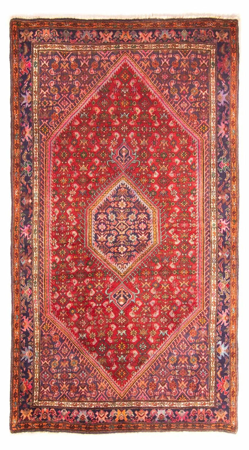 Loper Perzisch tapijt - Bijar - Koninklijk - 222 x 128 cm - licht rood