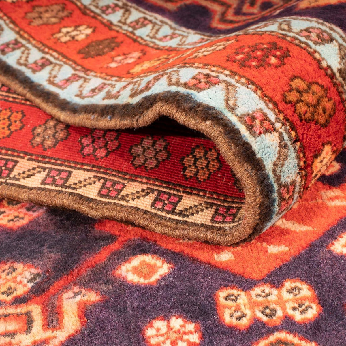 Loper Perzisch Tapijt - Nomadisch - 280 x 130 cm - donkerblauw