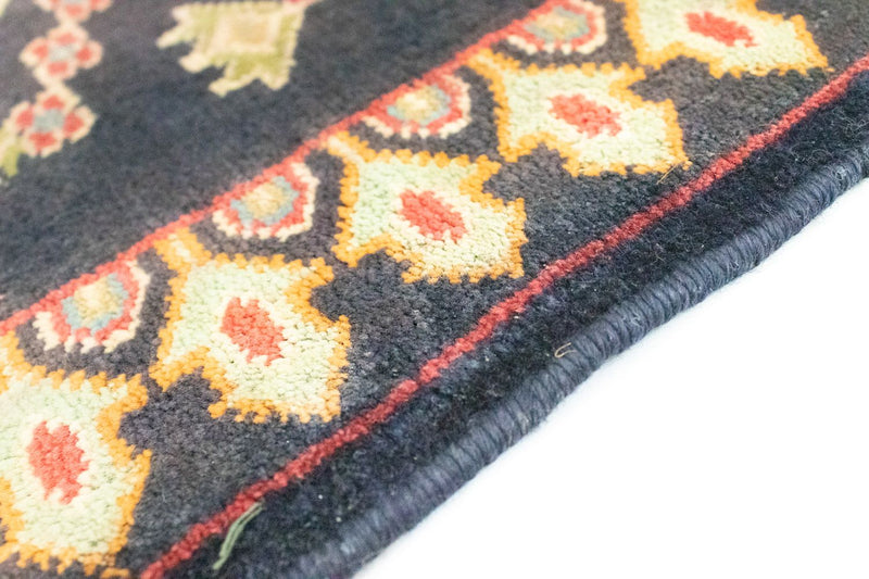 Turkaman tapijt - 87 x 67 cm - donkerblauw