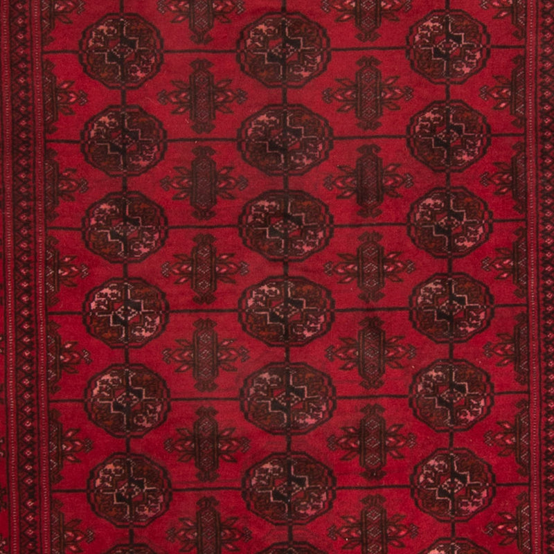 Loper Afghaans tapijt - Bukhara - 280 x 106 cm - donkerrood
