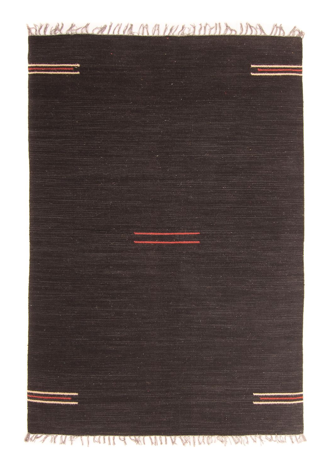 Kelim tapijt - Trendy - 195 x 132 cm - donkerbruin