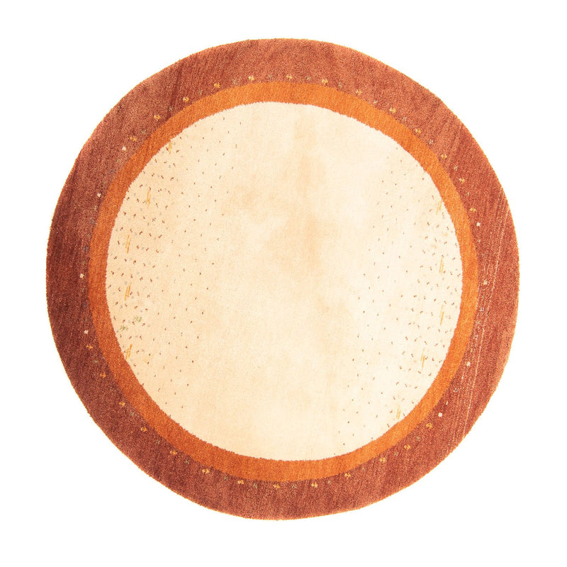 Gabbeh tapijt - Indus rond  - 200 x 200 cm - beige