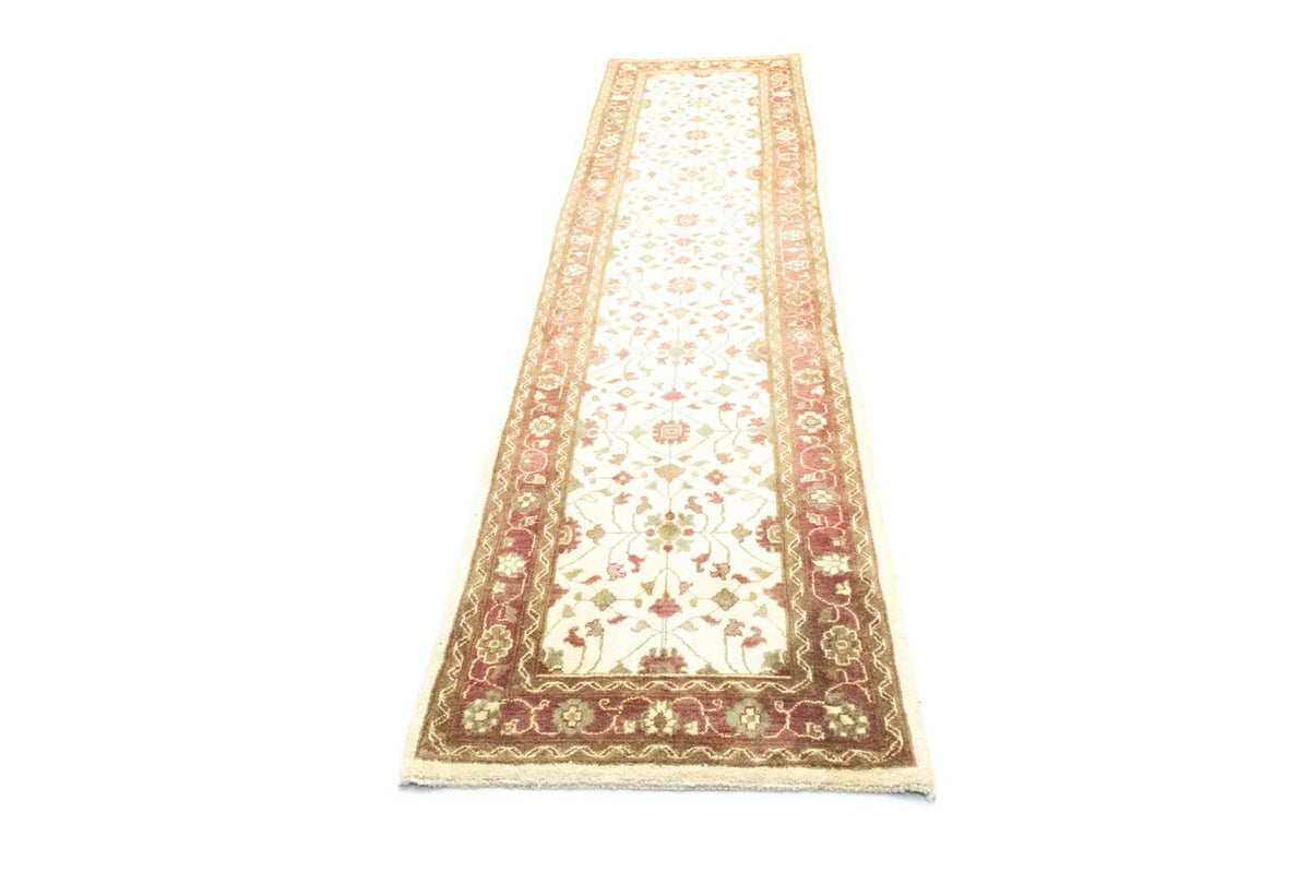 Loper Ziegler tapijt - 383 x 85 cm - beige