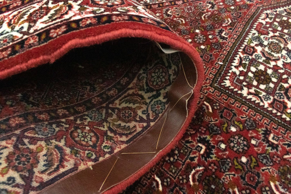 Loper Perzisch tapijt - Bijar - 393 x 82 cm - rood