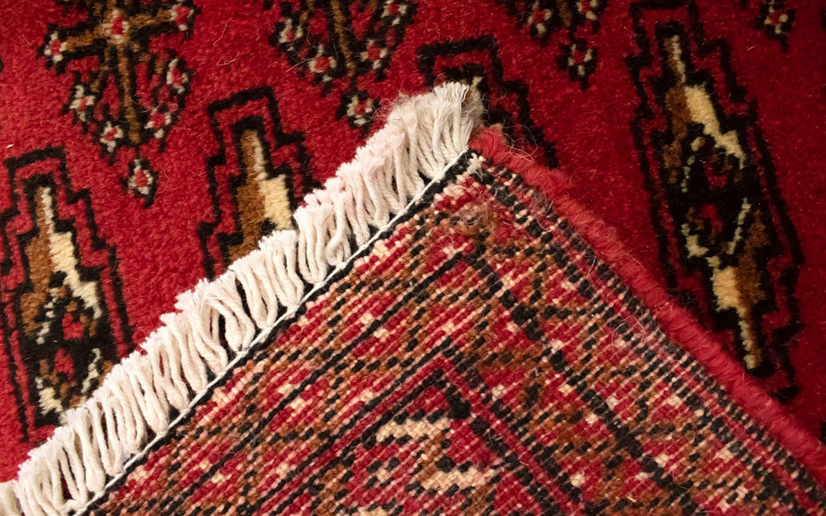 Turkaman tapijt - 130 x 60 cm - rood