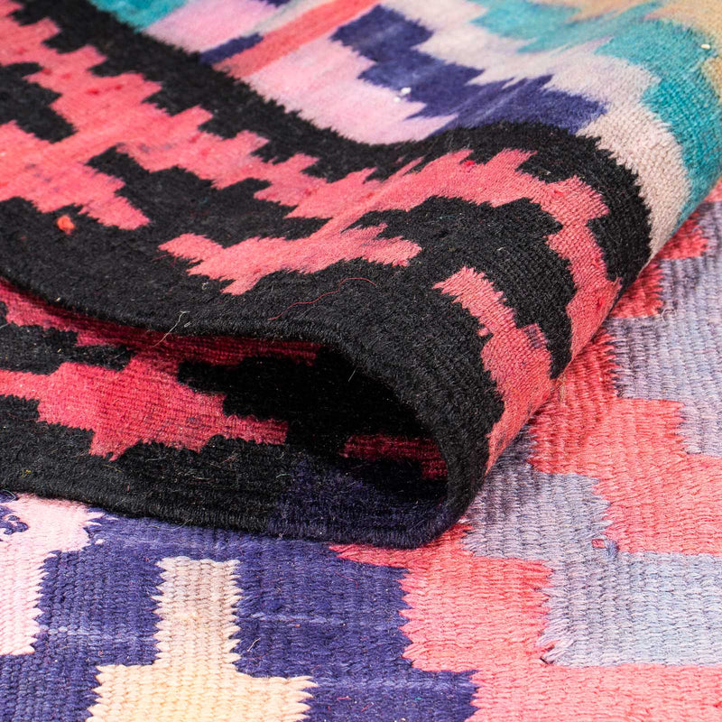 Loper Kelim tapijt - Oud - 330 x 135 cm - veelkleurig